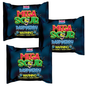 Barnetts Mega Sour Candy Raspberry (Pack of 3)